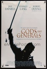 4w242 GODS & GENERALS int'l DS 1sh '03 Jeff Daniels, Stephen Lang, George Allen, Robert Duvall