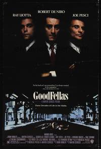 4w248 GOODFELLAS DS 1sh '90 Robert De Niro, Joe Pesci, Ray Liotta, Martin Scorsese classic!