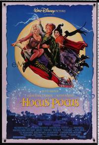 4w274 HOCUS POCUS DS 1sh '93 Bette Midler & Kathy Najimy as witches, Drew Struzan art!