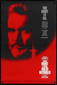 4w287 HUNT FOR RED OCTOBER int'l 1sh '90 Russian military submarine captain Sean Connery!