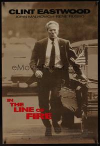 4w299 IN THE LINE OF FIRE DS 1sh '93 Wolfgang Petersen, Clint Eastwood as Secret Service bodyguard!