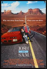 4w343 JOSH & S.A.M. advance DS 1sh '93 Jacob Tierney, Noah Fleiss, why run away when you can drive!