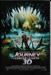 4w345 JOURNEY TO THE CENTER OF THE EARTH int'l DS 1sh '08 Brendan Fraser, colorful image!