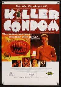 4w367 KILLER CONDOM arthouse 1sh '96 Martin Walz' Kondom des Grauens, Troma horror comedy!