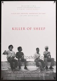 4w369 KILLER OF SHEEP arthouse 1sh '07 Charles Burnett, image of kids sitting on the wall!