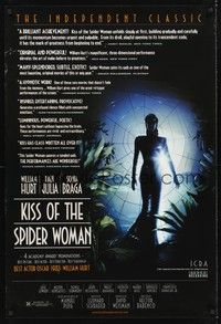 4w383 KISS OF THE SPIDER WOMAN 1sh R01 Sonia Braga, William Hurt, Raul Julia