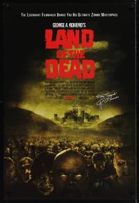 4w400 LAND OF THE DEAD advance DS 1sh '05 George Romero directed, zombies!