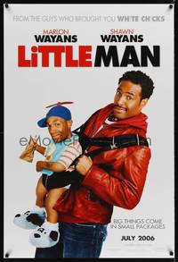 4w424 LITTLE MAN teaser DS 1sh '06 wacky image of Marlon & Shawn Wayans!