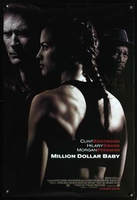 4w459 MILLION DOLLAR BABY DS advance 1sh '04 Clint Eastwood, boxer Hilary Swank, Morgan Freeman!