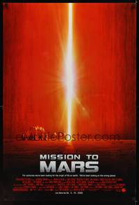 4w463 MISSION TO MARS advance DS 1sh '00 Brian De Palma, Gary Sinise, Tim Robbins, Don Cheadle!
