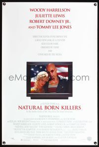 4w480 NATURAL BORN KILLERS 1sh '94 Oliver Stone, Woody Harrelson & Juliette Lewis on TV!