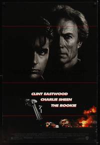 4w547 ROOKIE 1sh '90 Clint Eastwood directs & stars w/Charlie Sheen!