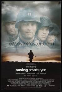 4w557 SAVING PRIVATE RYAN DS 1sh '98 Steven Spielberg, Tom Hanks, Tom Sizemore, Matt Damon