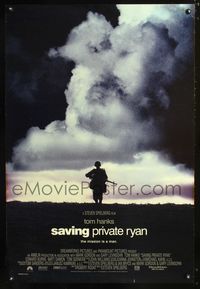 4w558 SAVING PRIVATE RYAN DS int'l 1sh '98 Steven Spielberg, Tom Hanks, Tom Sizemore, Matt Damon!