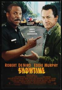 4w582 SHOWTIME DS 1sh '02 great image of actor cops Robert De Niro & Eddie Murphy!