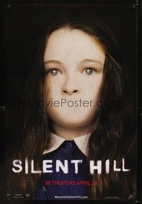 4w588 SILENT HILL teaser 1sh '06 Christoph Gans directed, image of creepy mouthless girl!