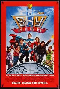 4w597 SKY HIGH int'l DS 1sh '05 Superhero Kurt Russell, Kelly Preston, Michael Angarano!