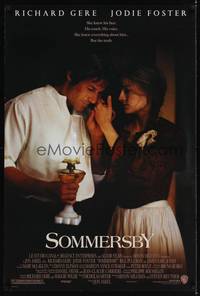 4w606 SOMMERSBY DS 1sh '93 Richard Gere returns to Jodie Foster after 7 years, or does he!