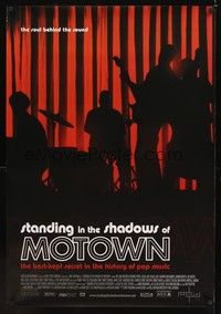 4w623 STANDING IN THE SHADOWS OF MOTOWN arthouse 1sh '02 Ben Harper, The Funk Brothers, R&B music!