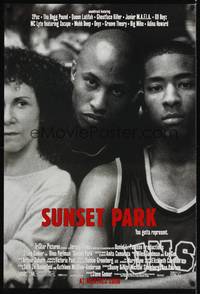 4w654 SUNSET PARK advance DS 1sh '96 high school basketball, Rhea Perlman, Fredro Starr!