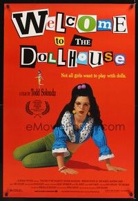4w720 WELCOME TO THE DOLLHOUSE 1sh '95 Todd Solondz, Heather Matarazzo in wild outfit!