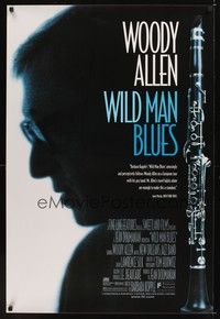 4w729 WILD MAN BLUES 1sh '98 Woody Allen w/clarinet, jazz music documentary!