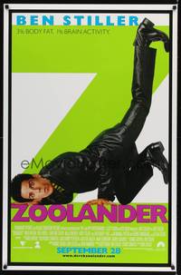 4w750 ZOOLANDER advance DS 1sh '01 Ben Stiller, Owen Wilson, Will Ferrell, absurd comedy!
