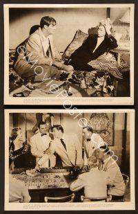 4x501 MACAO 2 8x10 stills '52 Josef von Sternberg, Robert Mitchum, Gloria Grahame, gambling scene!