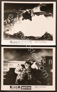 4x490 WAR OF THE GARGANTUAS/GODZILLA VS. MONSTER ZERO 3 8x10 stills '66 great c/u monster images!