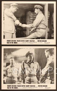 4x007 MAN IN THE MIDDLE 8 English FOH LCs '64 Robert Mitchum, France Nuyen, Guy Hamilton!
