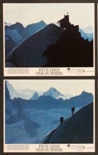 4x109 FIVE DAYS ONE SUMMER 8 8x10 mini LCs '82 Sean Connery, Fred Zinnemann, mountain climbing!
