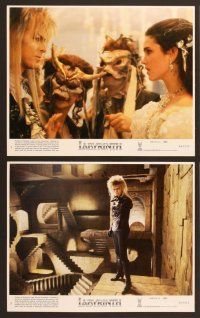 4x142 LABYRINTH 8 8x10 mini LCs '86 George Lucas, Jim Henson, David Bowie & Jennifer Connelly!