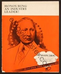 4y192 PARAMOUNT SPECIAL ADOLPH ZUKOR ANNIVERSARY Aust campaign book '37 ads for upcoming movies!