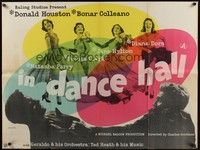 4y058 DANCE HALL British quad '50 great image of dancing girls including super young Diana Dors!