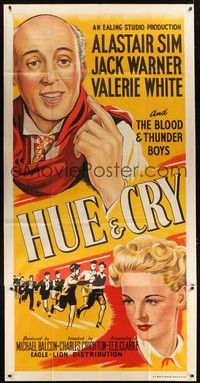4y055 HUE & CRY English 3sh '47 Alastair Sim and a group of young boys who catch a gang of crooks!