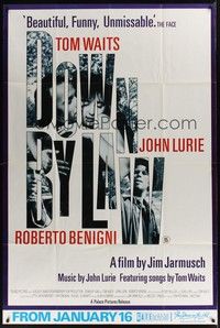4y057 DOWN BY LAW English 40x60 '86 Jim Jarmusch, Roberto Benigni, Tom Waits, different image!