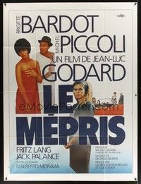 4y294 LE MEPRIS French 1p R80s Jean-Luc Godard's Le Mepris, super sexy Brigitte Bardot!