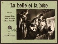 4y268 LA BELLE ET LA BETE French/German LC '46 Jean Cocteau, Jean Marais glares at Josette Day!