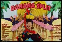 4y270 GANG'S ALL HERE French 31x47 R90s cool different image of Carmen Miranda, Banana Split!