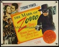 4y107 MARK OF ZORRO 1/2sh '40 masked hero Tyrone Power in costume & with young Linda Darnell!