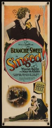 4y007 SINGED insert '27 dance hall girl Blanche Sweet becomes rich but is rejected by high society