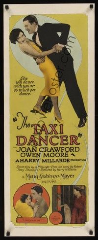 4y023 TAXI DANCER insert '27 sexy young Joan Crawford will dance with you at so much per dance!
