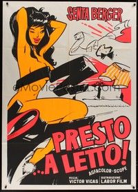 4y246 JACK & JENNY Italian 1p '68 fantastic cartoon-like artwork sexy naked Senta Berger!