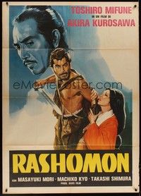 4y249 RASHOMON Italian 1p R60s Akira Kurosawa Japanese classic starring Toshiro Mifune, different!