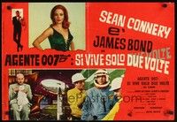 4y256 YOU ONLY LIVE TWICE Italian photobusta '67 sexy Karin Dor, Sean Connery as James Bond!