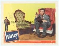 4y143 HARVEY LC #7 '50 great image of James Stewart sitting with 6 foot imaginary rabbit!