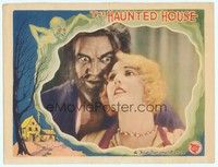 4y144 HAUNTED HOUSE LC '28 wonderful close up of Thelma Todd & mad doctor Montagu Love!