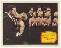 4y147 LADY FROM SHANGHAI LC #7 '47 best image of Rita Hayworth & Orson Welles in mirror room!