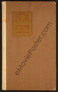 4y183 FOX 1926-27 campaign book '26 incredible art + tipped-in portraits of top stars & directors!