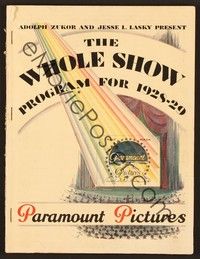 4y186 PARAMOUNT 1928-29 magazine containing a campaign book '28 some of the best art ever!